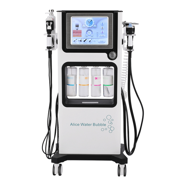 7 in1 Alice Super Bubble Facial Machine Hydra Microdesmabrasion 산소 SPA CO2 미백 초음파 RF 바이오 시스템