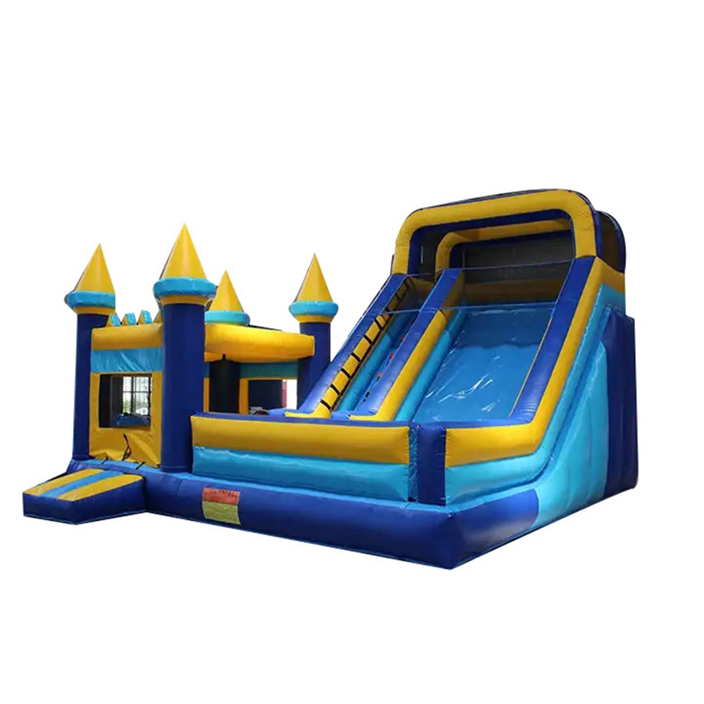 Nieuw design uitsmijter Trampoline Slide Combo Commercial opblaasbaar uitspringende stuiter Castle met dia voor kinderen/volwassenen