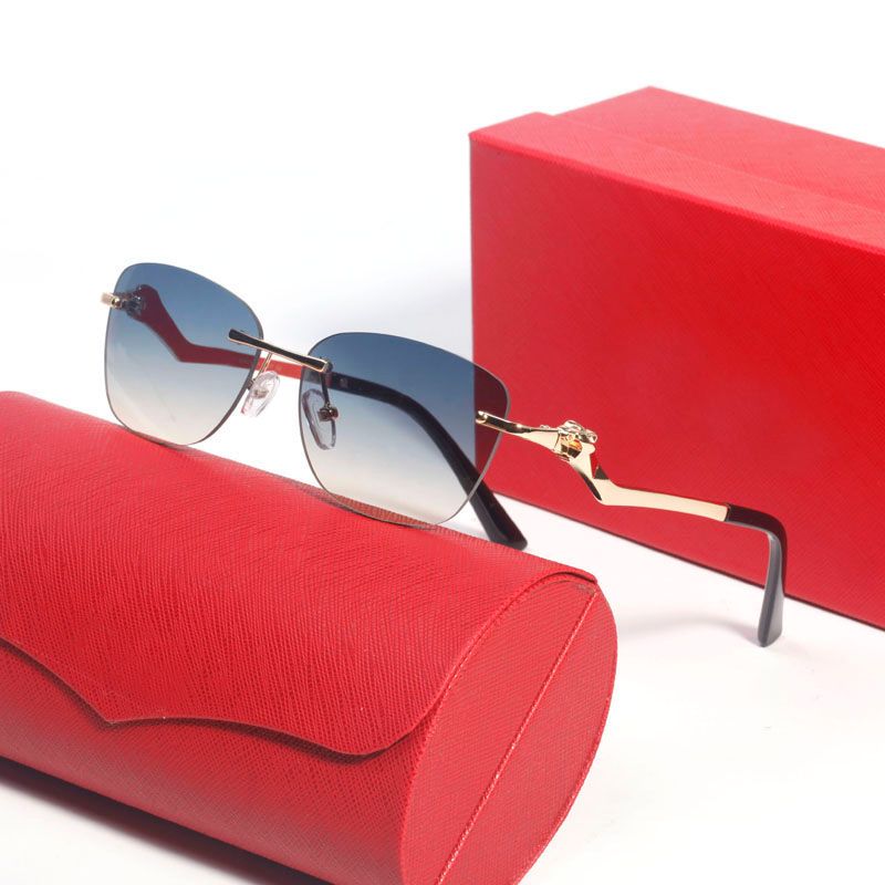 Diseñador de lujo gafas de sol gafas de sol mujeres polarizadas para hombre carti moda irregular único gafas de sol fiesta viaje verano playa perso212g