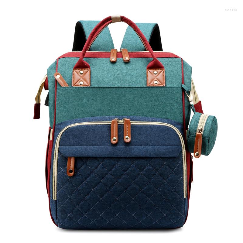 School Bags Fashion Mummy Maternity Baby Diaper Nappy Large Capacity Travel Backpack Mom Nursing For Care Women Pregnant Polyester234n