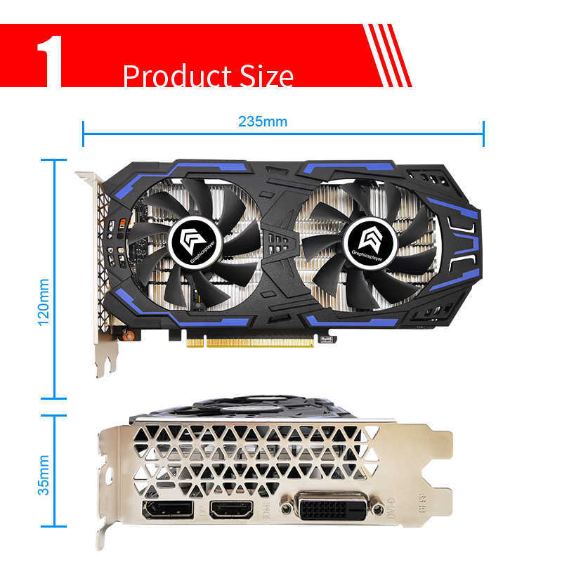 Carte graphique d'ordinateur à puce d'origine GTX1060 6GB 3GB 192BIT 5GB 160BIT PCI-E 16X carte vidéo PC jeu de bureau carte VGA pour NVIDIA