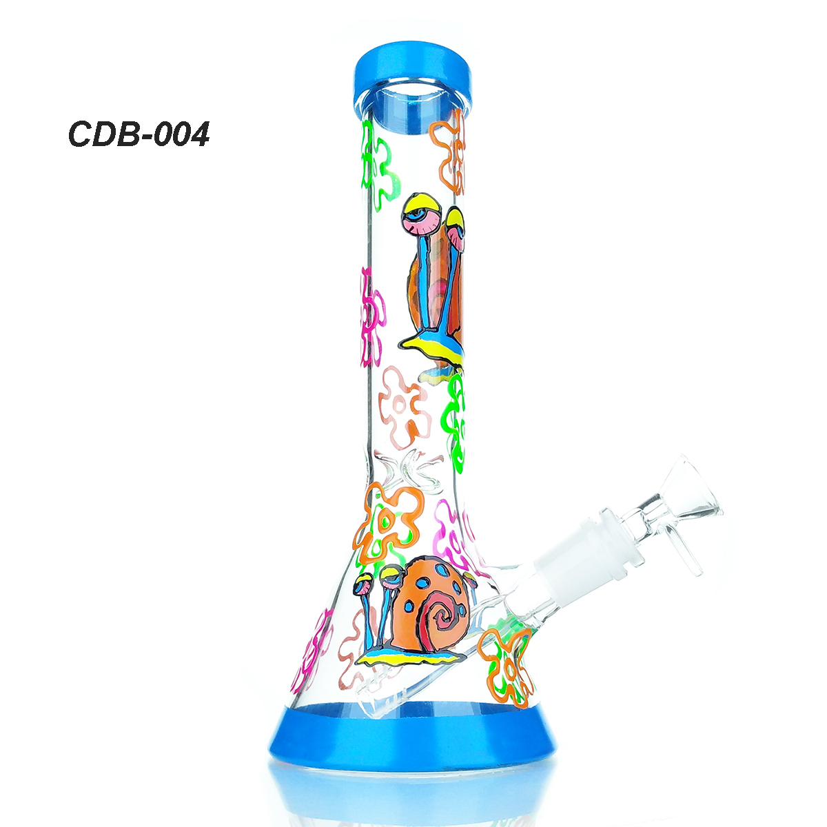 Verre Bong Bong Pipe d'eau Bong Bonghah Herbe Dry Glour Eau Base de bécher BONGS 10 '' Bong de fraise pour fumer