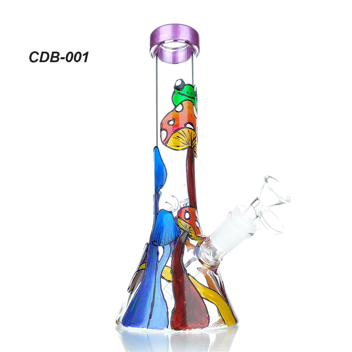 Verre Bong Bong Pipe d'eau Bong Bonghah Herbe Dry Glour Eau Base de bécher BONGS 10 '' Bong de fraise pour fumer