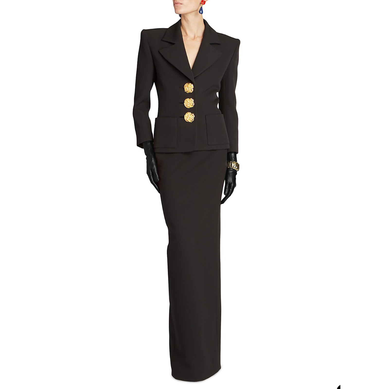 Spring Elegant Mother of the Bride Suit Black Skirts Sets Office Lady Evening Party Blazer Guest Wear 