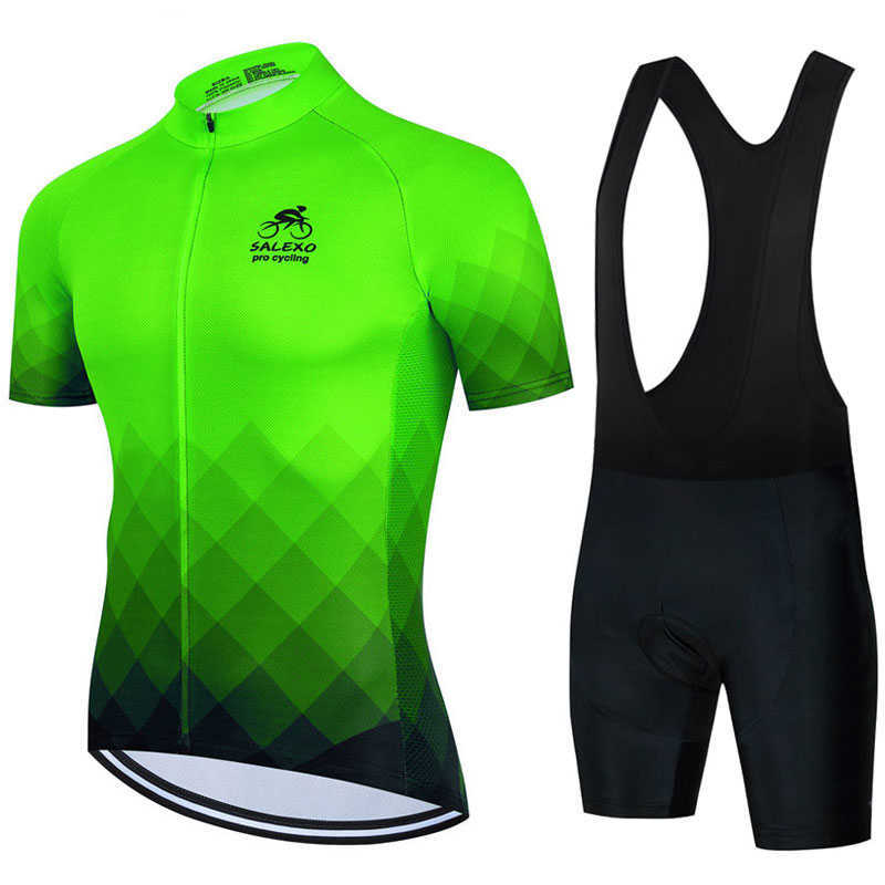 2023 Summer Jersey Sets Men's Bicycle Short Sleeve Mountain Cycling Clothing Bike Maillot Suit Bib Shorts Z230130