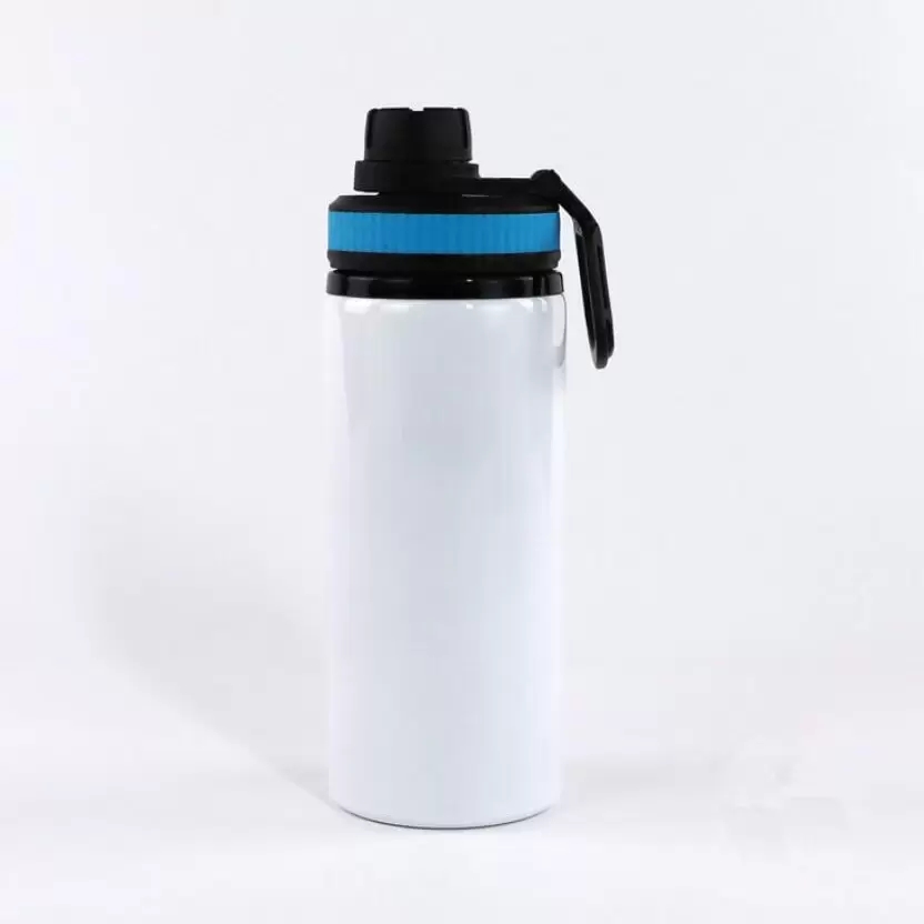 US Local Warehouse sublimation Aluminum sports water bottle 20oz 600ml single wall aluminium drinking tumbler with lid matal outdoor bottles /case mix
