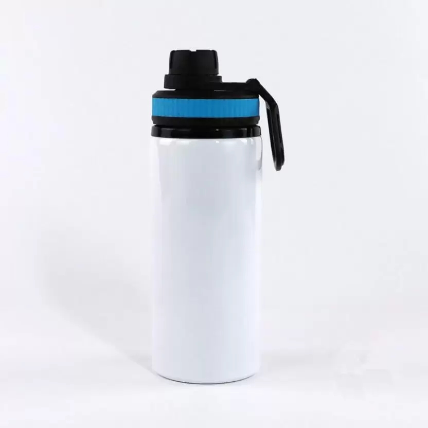 US LOKALE WAREHOUSE SUBLIMATIE ALUMINIUM Sportwaterfles 20 oz 600 ml enkele muur aluminium drinktuimelaar met dekselmatale buitenflessen 25 stks/kast 5 kleuren mix