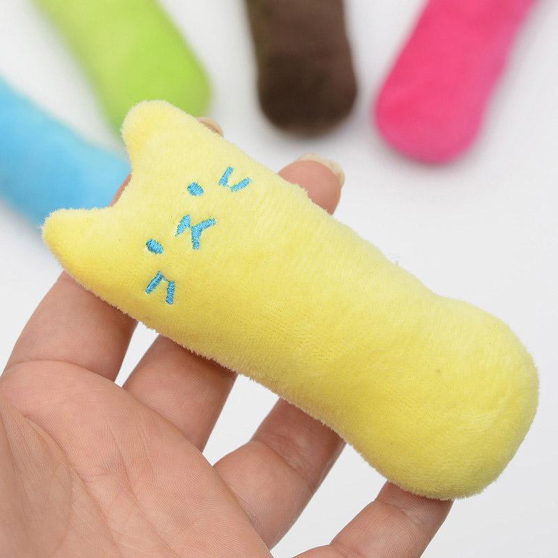 Fashion Mini Teeth Grinding Catnip Toys Funny Interactive Plush Cat Toy Pet Kitten Chewing Vocal Claws Thumb Bite Toys