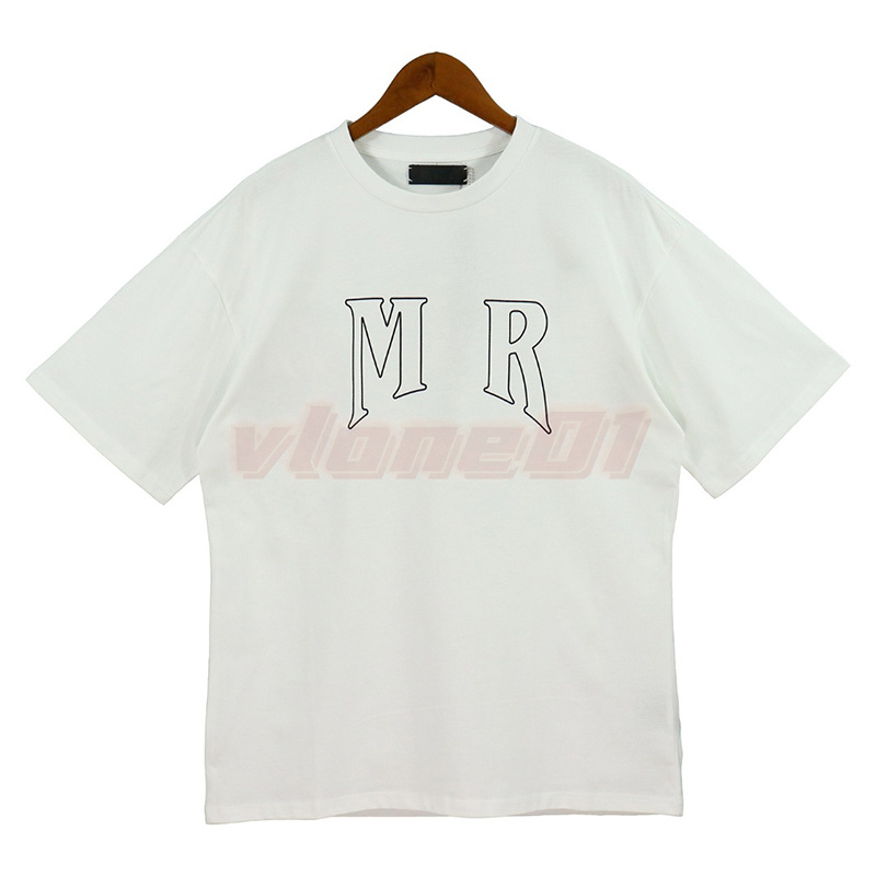 High Street Mens Summer T 셔츠 남성 큰 글자 인쇄 상단 커플 스트리트 트렌드 커플 티 사이즈 S-XL