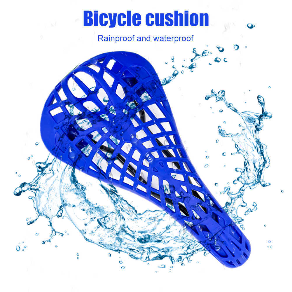 バイクサドルホロー通気性スーパーライトプラスチックサドルシートクッション拡張人間工学的サイクリング自転車アクセサリー0130