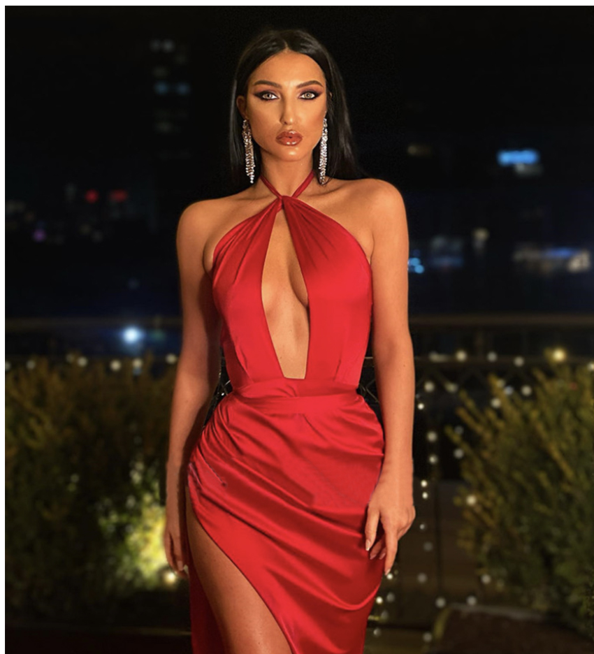 Rotes langes Abendkleid im Meerjungfrau-Stil mit hohem Schlitz, sexy, rückenfreie Abschlussball-Party-Kleider, individuell anpassbare glänzende Satin-Kleider für besondere Anlässe