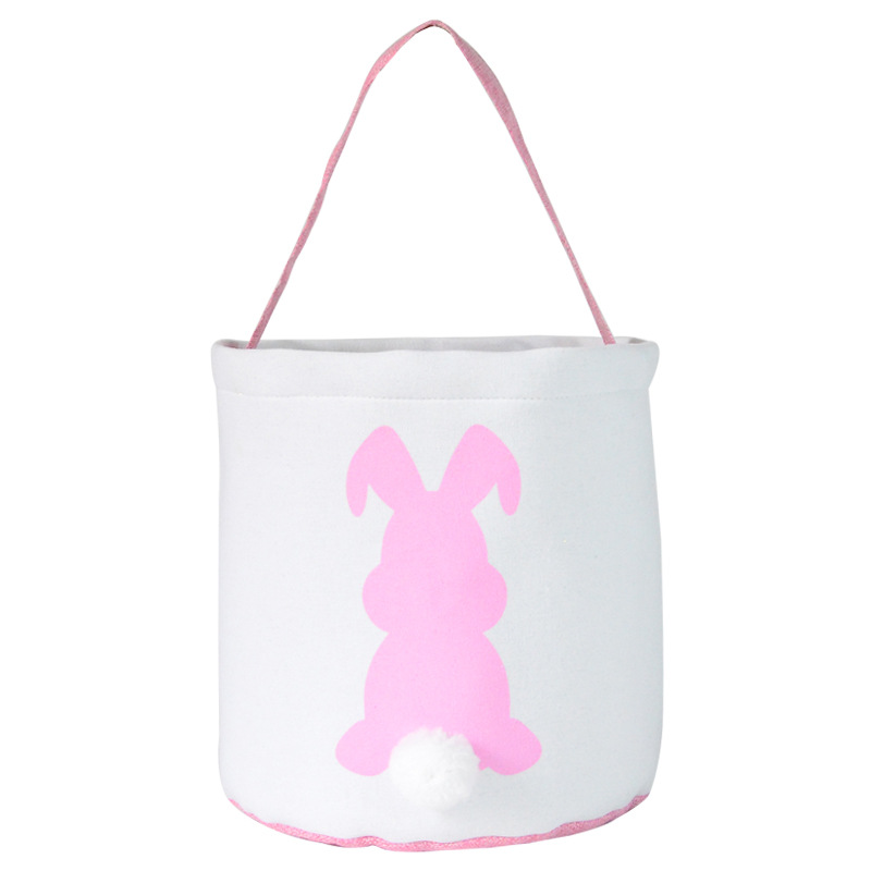 Rabbit basket easter tote festive sleeping basket options sequin bags bunny baskets bags egg candy canvas bags easter Bucket