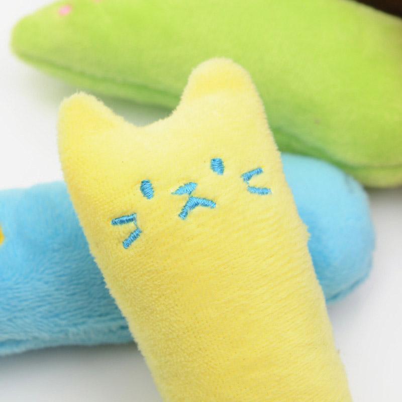 Fashion Mini Teeth Grinding Catnip Toys Funny Interactive Plush Cat Toy Pet Kitten Chewing Vocal Claws Thumb Bite Toys