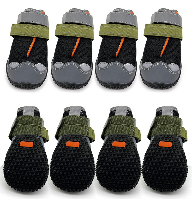 Chaussures pour gros chiens Nouvelles chaussures pour animaux de compagnie Quatre saisons imperméables 5 couleurs 8 tailles