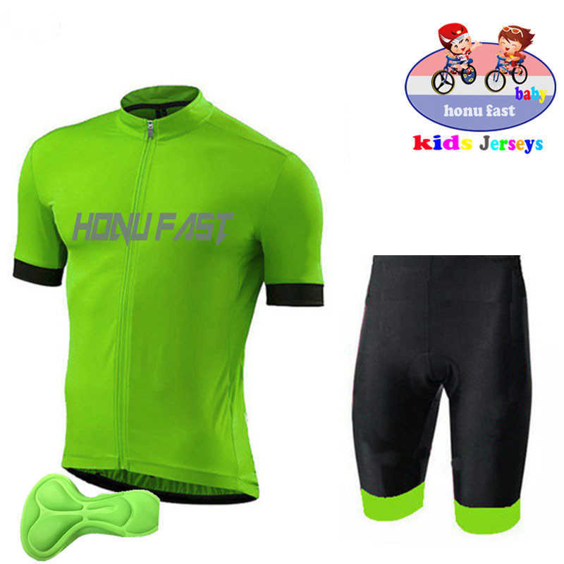 Uppsättningar 2022 Summer Short Sleeve Clothing Boy Girls Cycling Jersey Set Children Road Bike Shirts Mtb Maillot Bicycle Suit Z230130