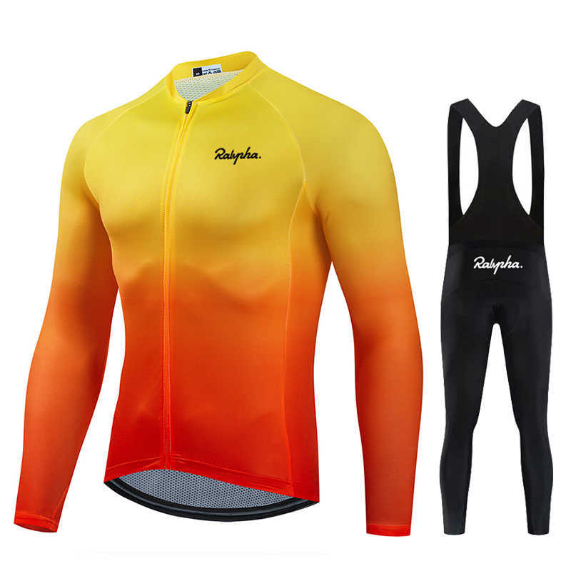 Setzt Neue Ralvpha Herren Frühling Herbst Langarm Kleidung Mountain Road Race Radfahren Hemd Anzug Komfortable Atmungsaktive Jersey Z230130