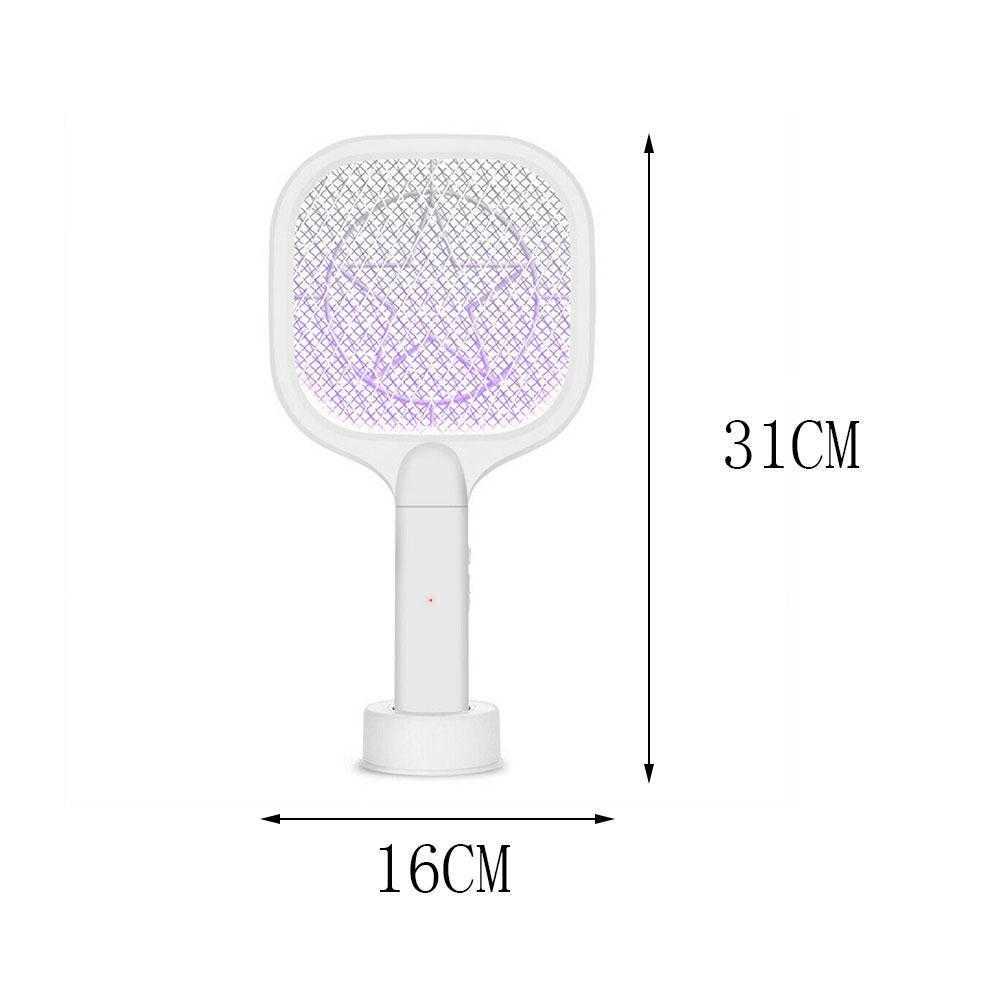 해충 방제 3000V 미니 전기 파리 UV Light USB 충전 여름 모기 트랩 라켓 방지 곤충 버그 Zapper 0129가있는 넓은 킬러 킬러