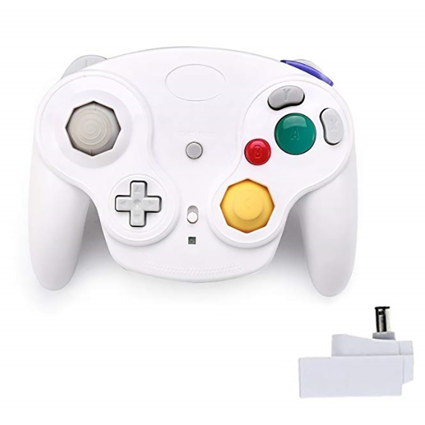 Controller wireless 24GHz Gamepad Nintendo GameCube NGC Wii Purple A6518700