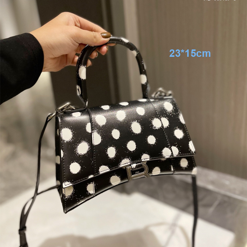 Vrouwen Luxe Zandloper Handtassen Tote Designer Zandloper Polka Dot Tas Handtas Handvat Totes Schoudertassen B Winkelen Heren CrossBody Portemonnees