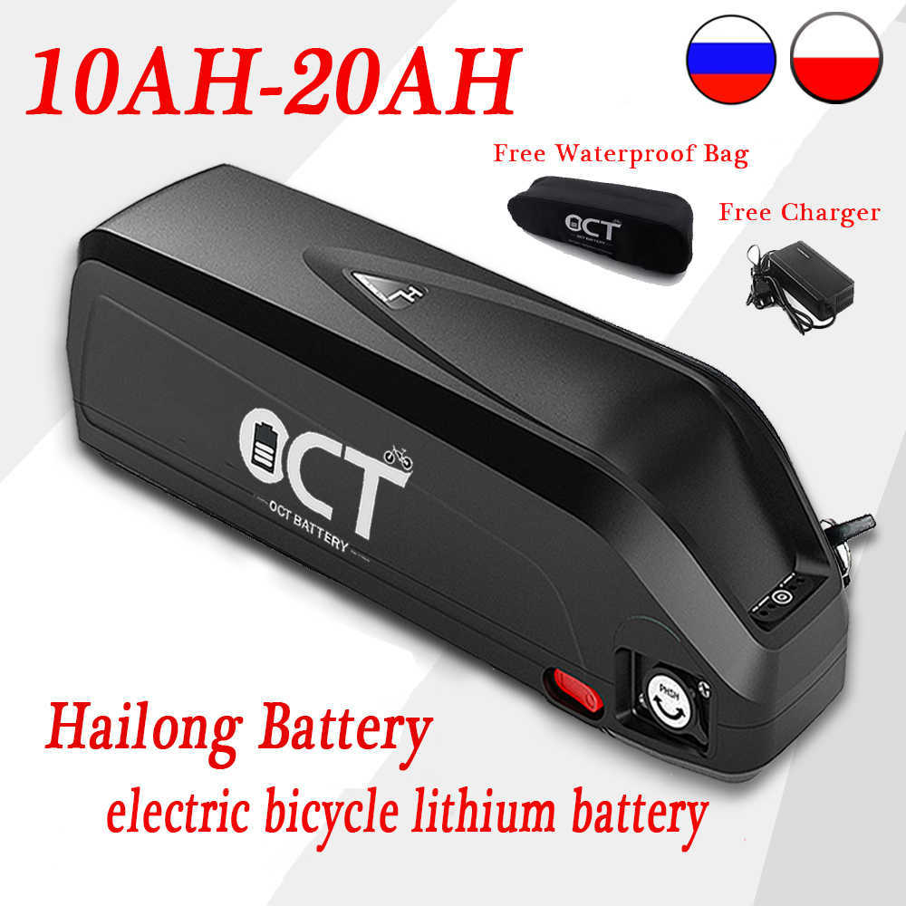 Batería 18650 Hailong 48V 20AH batería de bicicleta eléctrica 36V 18AH e bicicleta batería de litio para Motor 340W-1000W