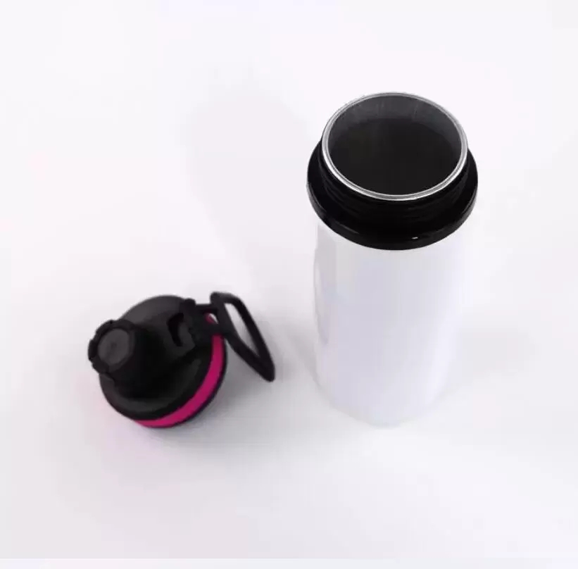 US Local Warehouse sublimation Aluminum sports water bottle 20oz 600ml single wall aluminium drinking tumbler with lid matal outdoor bottles /case mix