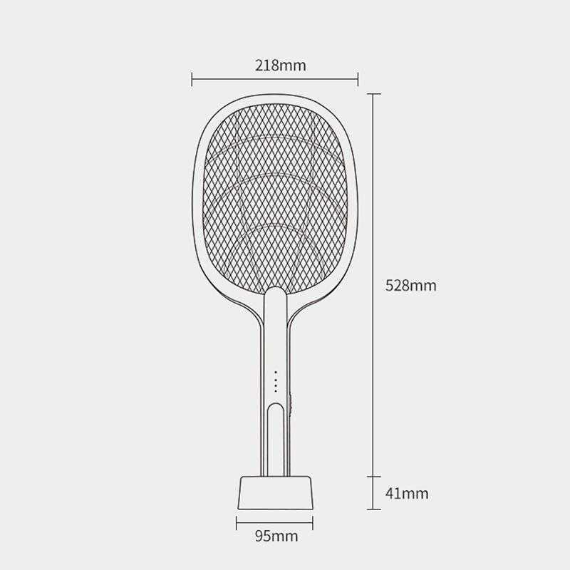 Haşere Kontrol Sivrisinek Sesli Şarj Edilebilir Elektrik Raket Sinek Tuzağı Net Böcek Zapper Raket Böcek Katil USB Şarj Evi 0129