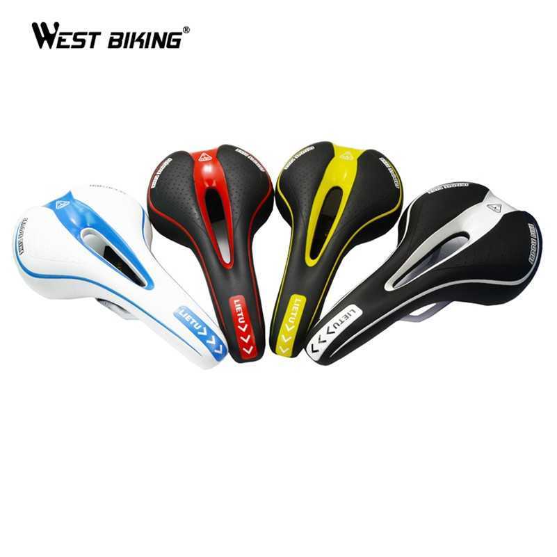 Selles WEST BIKING Route Montagne VTT Gel Confort Selle Vélo Vélo Vélo Siège Coussin Pad 0130