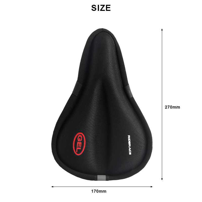 Selle Coprisella bicicletta Cuscinetto in gel 3D Morbido spesso Universale ciclismo su strada Cuscino cicli Sedile mountain bike Protezione seduta 0130