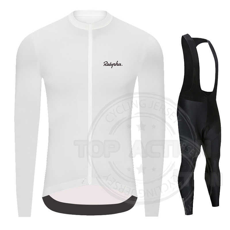 Ensembles de maillots New Long Sleeve Men's Cycling Riding Suit 2023 Raphaful Professional Team Mountain Road Maillot mbre Ciclismo Ho Z230130