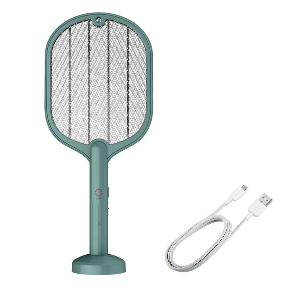 Pest Control 3000V Electric Racket Zapper USB Laddningsbar Summer Swatter Insect Bug Mosquito Killing Lamp 0129