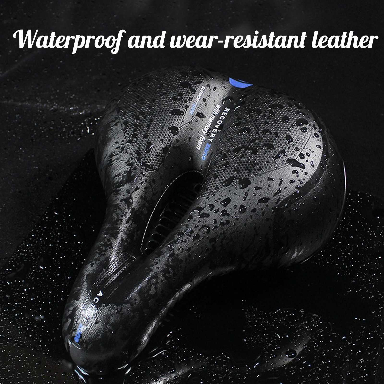 S Homens Mulheres engrossam MTB Road Cycle Saddle Hollow Soft Cycling Bike Seat Accessories DropShipping 0130