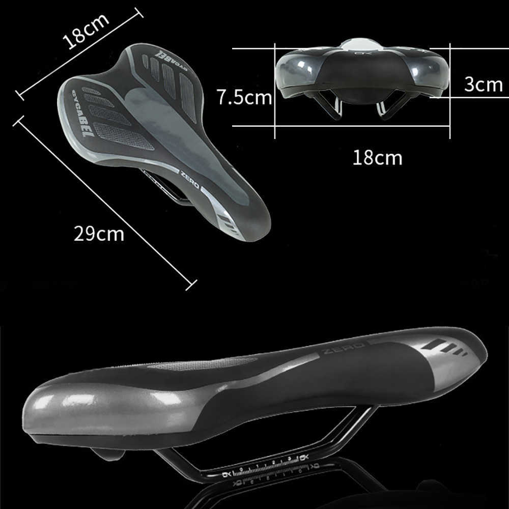 S Cycabel Road Bicycle Soft confortável confortável MTB Bicicleta Ciclo de almofada Ciclo Ultralight Mountain Cycling Saddle Black/Grey 0131