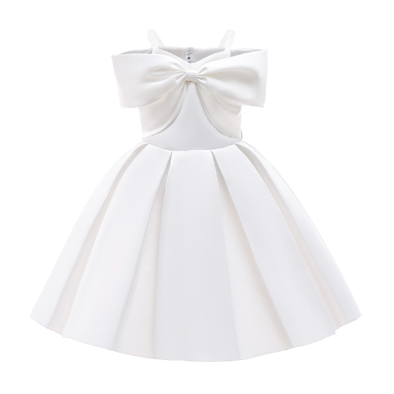 키즈 여자 공주 드레스 보우 우아한 웨딩 생일 파티 공식 아기 드레스 어린이 슬링 스커트 크리스마스 선물