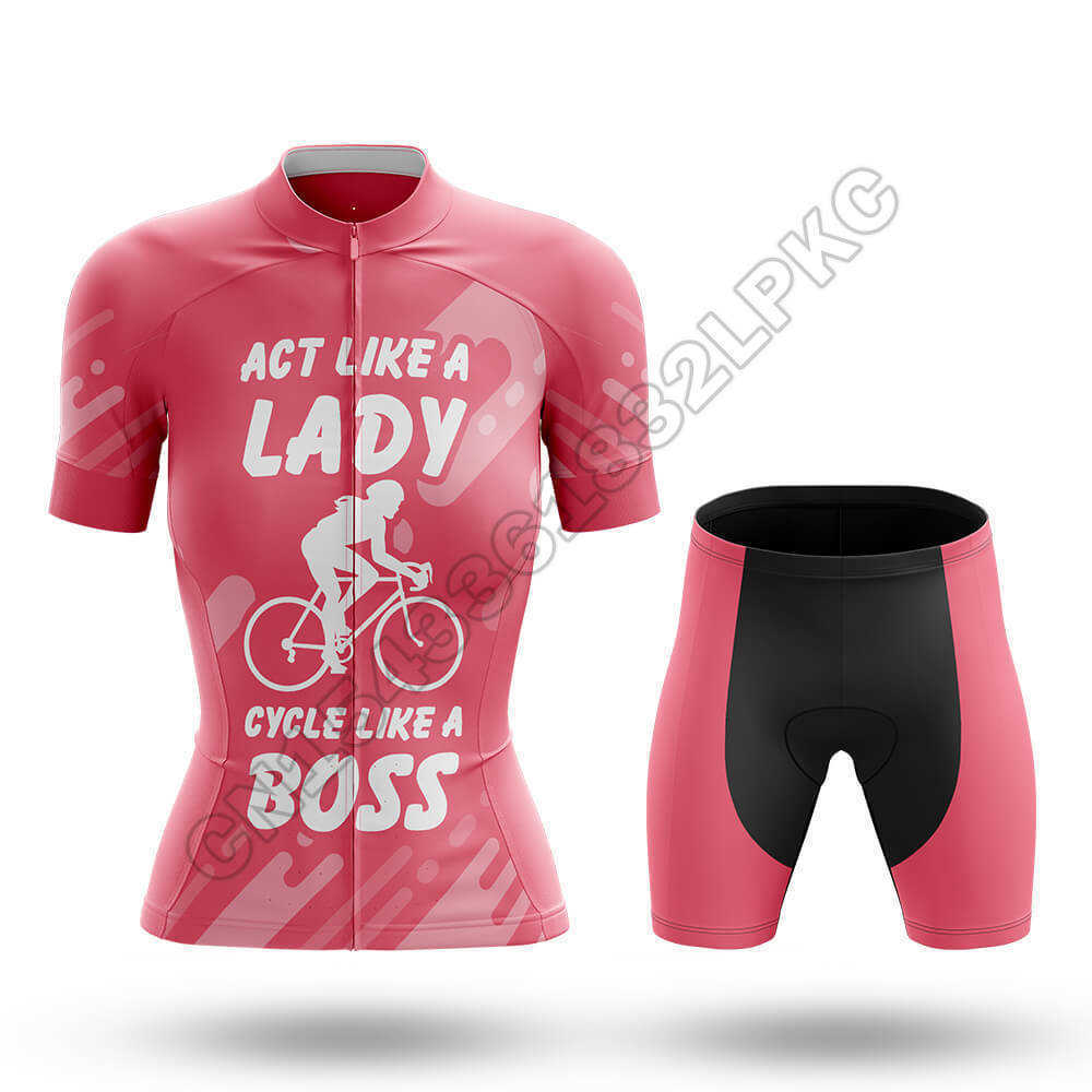 2022 rosa mujeres verano manga corta ciclismo Jersey Anti-UV pantalones cortos uniforme conjunto al aire libre Mtb bicicleta Tops traje bicicleta ropa Shirs Z230130