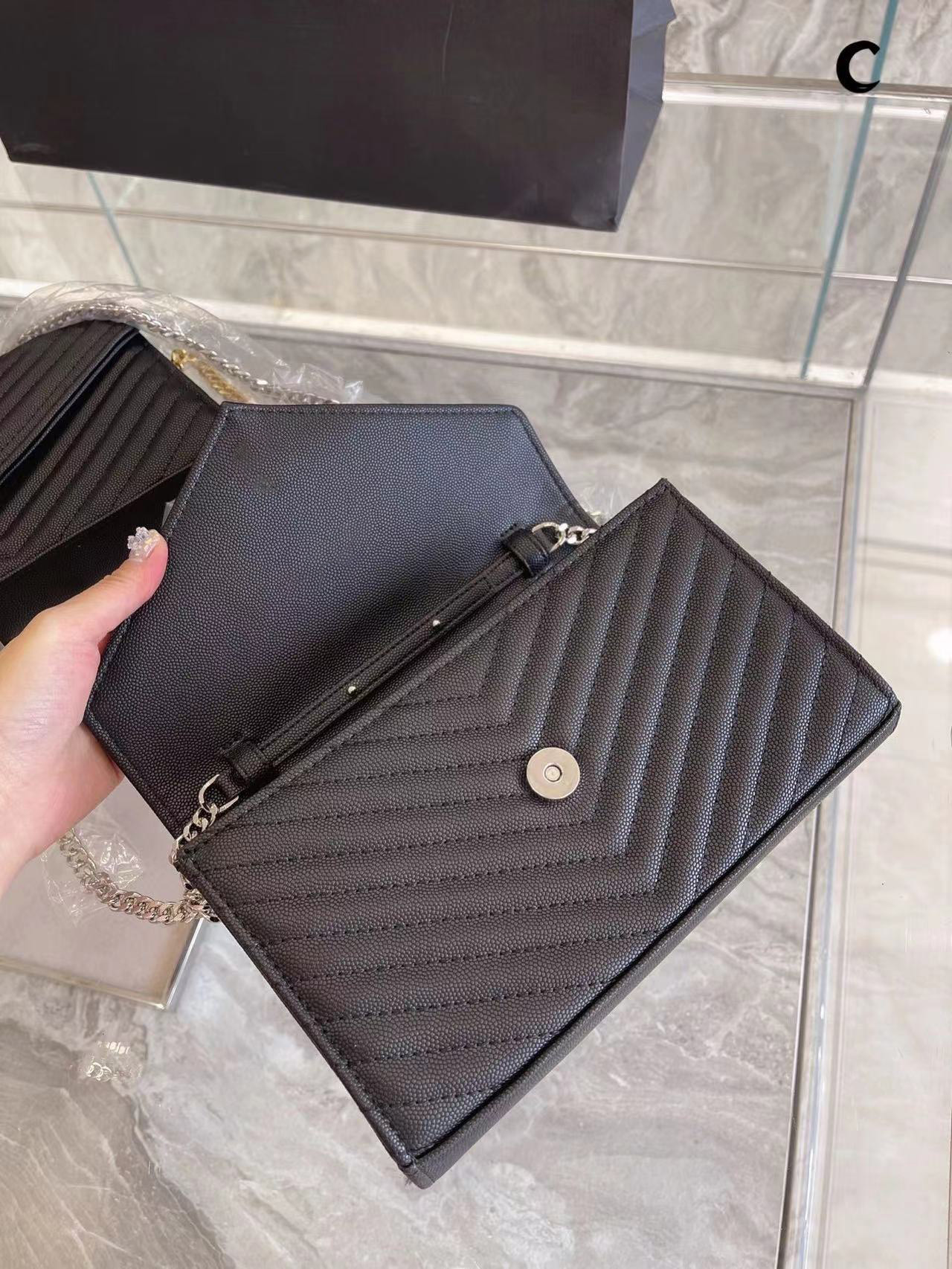 Designer wallet women coin purses luxury handbags shopping envelope bags chain crossbody clutch casual cardholder lady wallets shoulder bag fashion letter tote