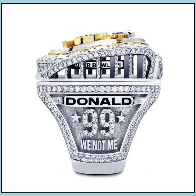 5 player 2021 2022 american football team champions championship ring stafford kupp ramsey donald mcvay fan gift