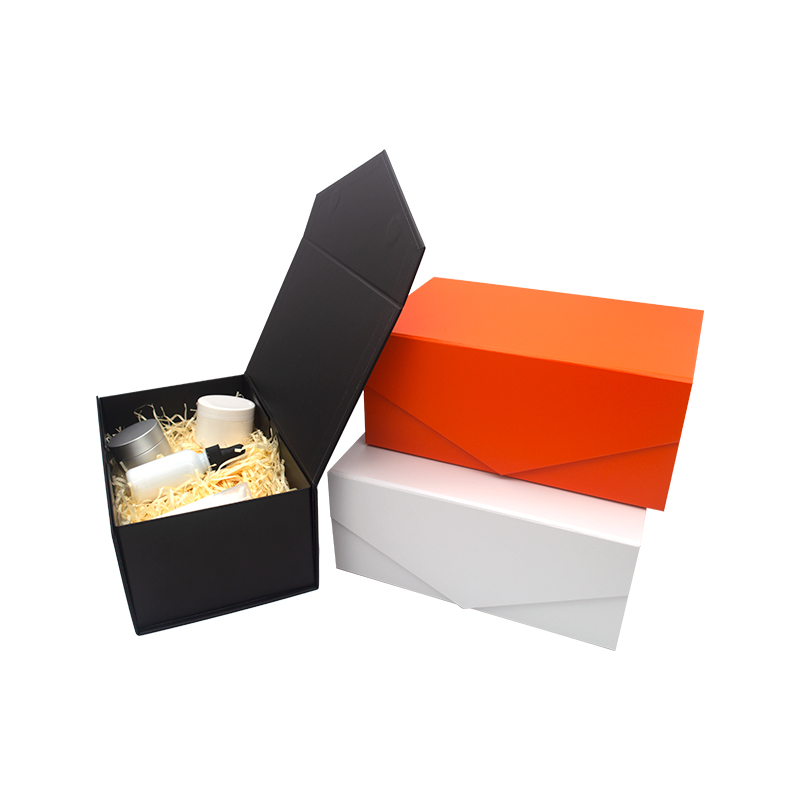 Fällbar presentförpackning Partihandel Magnetisk stängning Foldning pappersdavla present foldbox med magnetisk stängning