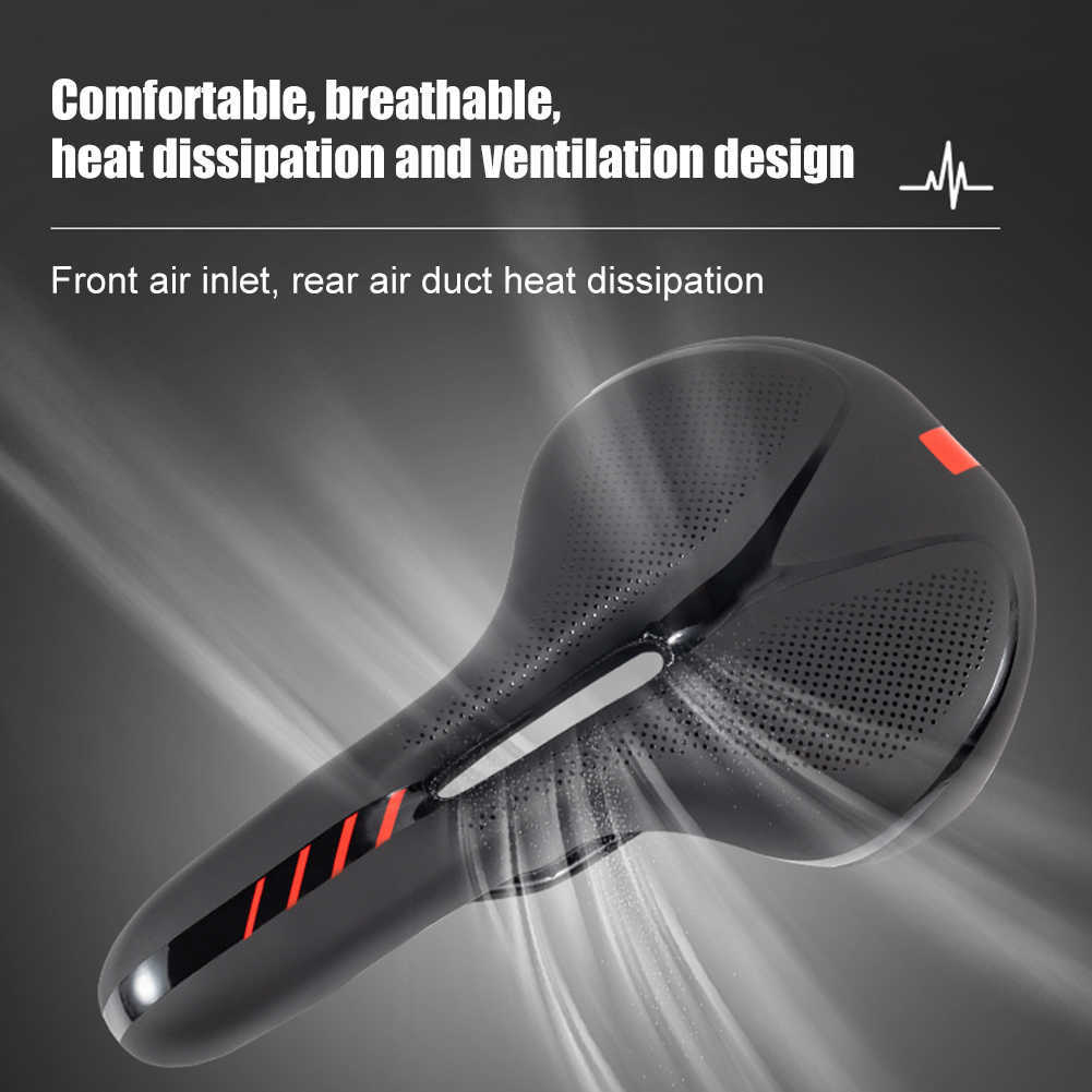 s Bicycle Comfortable Breathable Thicken Mountain Road Bike Saddle Seat Cushion Waterproof Cycling Accessories 0131