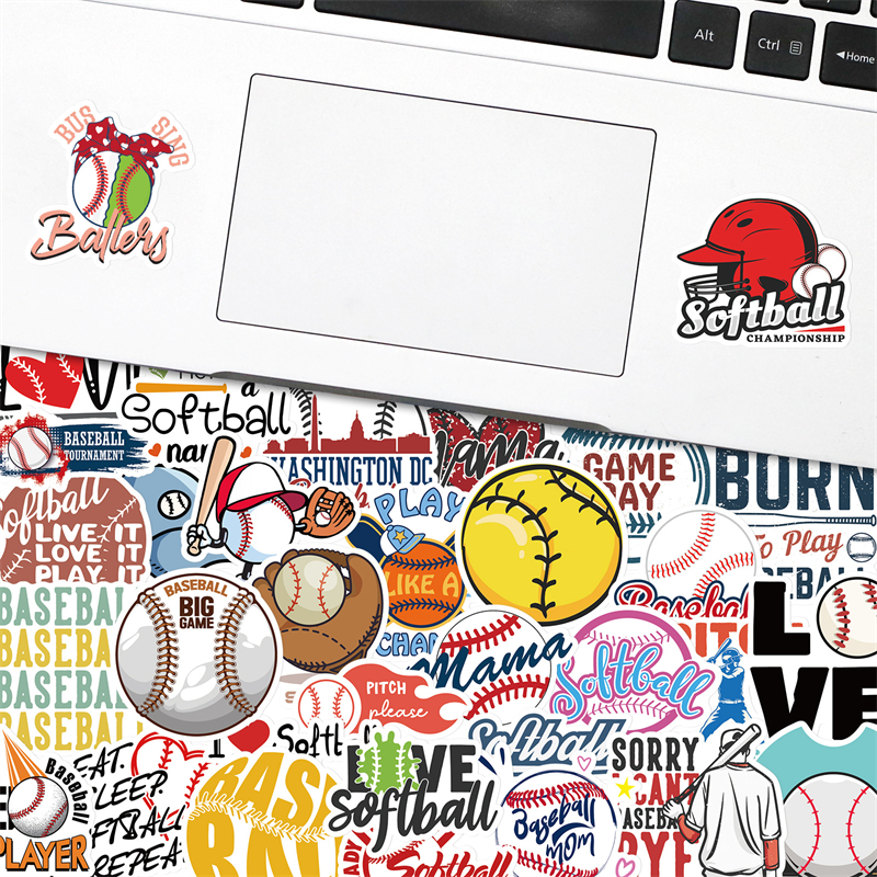 naklejki baseballowe Sportowe naklejki na graffiti do DIY bagaż laptop deskorolki motocyklowe rowerowe naklejki T01040730