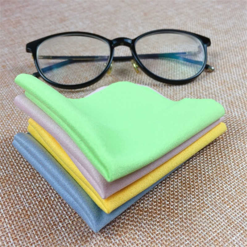 Cleaner Clean Bril Lens Doek Doekjes Voor Zonnebrillen Microfiber Lenzenvloeistof Reinigingsdoekje Voor Camera Computer Kleur Willekeurig