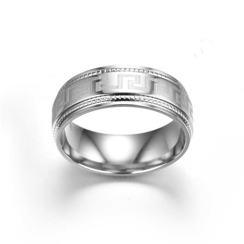 Personalized Men's Titanium Steel Rings Fashion Small Jewelry Wholesale