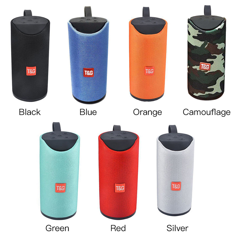 T&G113 bluetooth speaker FM function plug-in card stereo dual speaker subwoofer outdoor waterproof