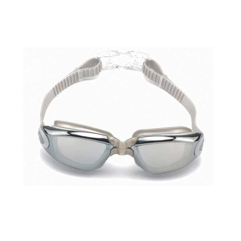 Silikon simningsglasögonglasögon anti-dimma elektroplätering UV-simningsglasögon för män Kvinnor Dykande vattensporter