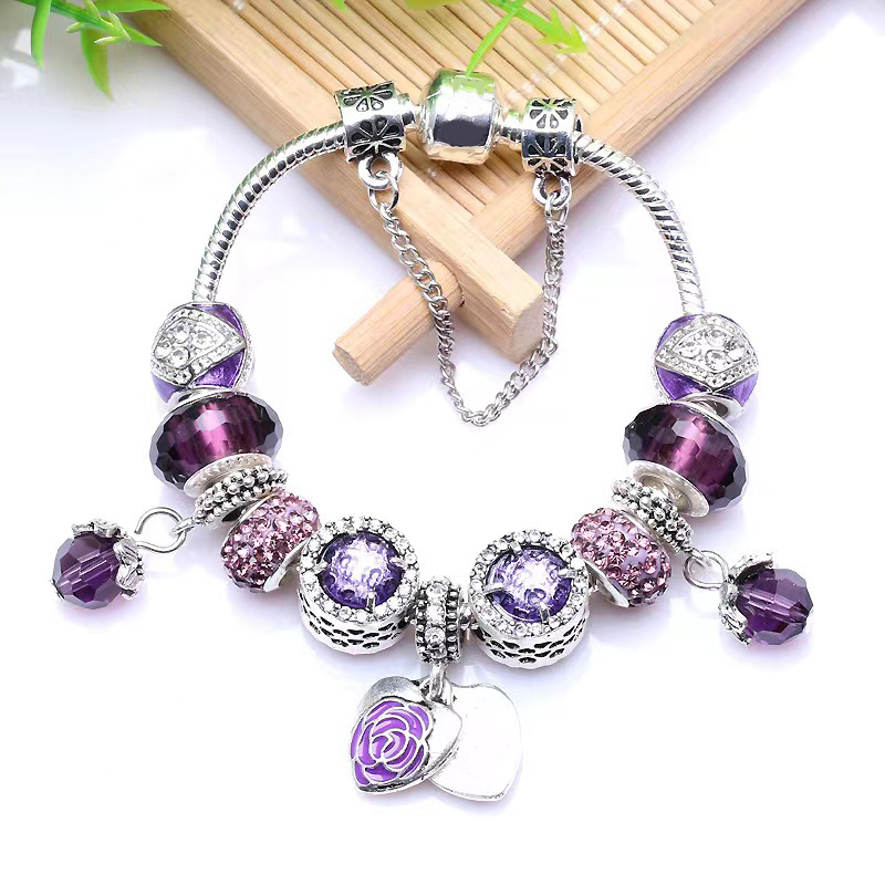 Pandoras armband ontwerper voor vrouwen originele kwaliteit bedelarmbanden zilveren maan charme en bloem cadeau sieraden modetrend