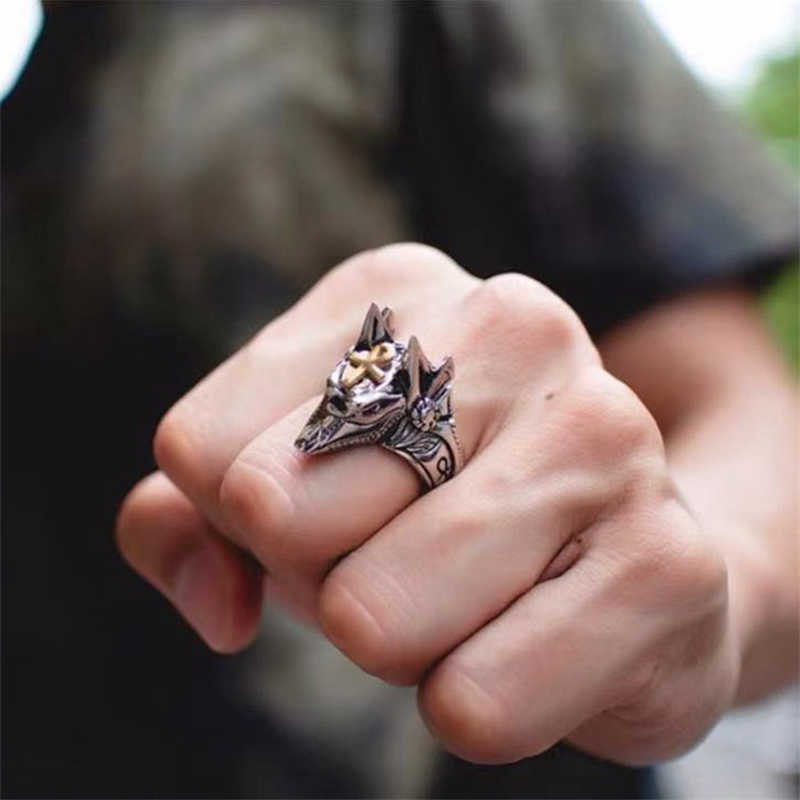 Wu 2022 Новая мода титановый стальное кольцо хип-хоп стиль самообороны пара 3 ногтей.