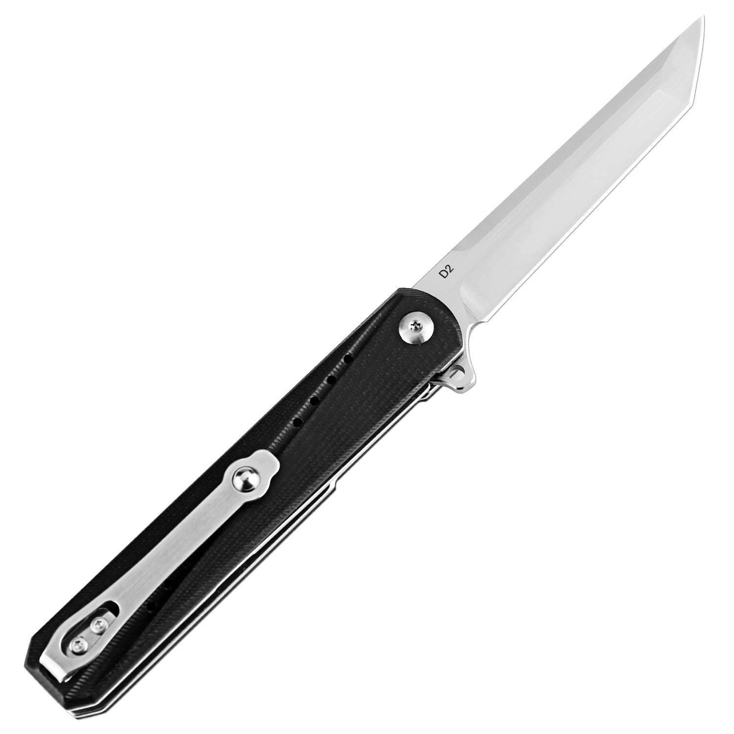 Coltello pieghevole affilato come un rasoio esterni, lama in acciaio D2, manico G10 con clip, coltello utensili EDC escursionismo Coltello tascabile portatile da campeggio