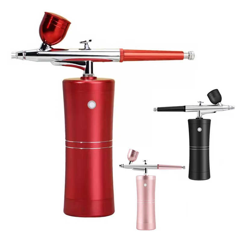 Facial Steamer Airbrush Water Oxygen Injector Portable Skin Care Machine Beauty Tools Compressor 230801