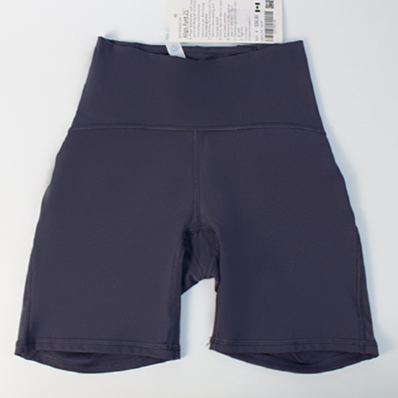 Completo da yoga Lulu completo da uomo Pantaloncini sportivi a vita alta da donna Pantaloncini da yoga Pantaloni da 4 pollici da donna Alta elasticità double-face opaco aderente LL Pantaloncini da donna