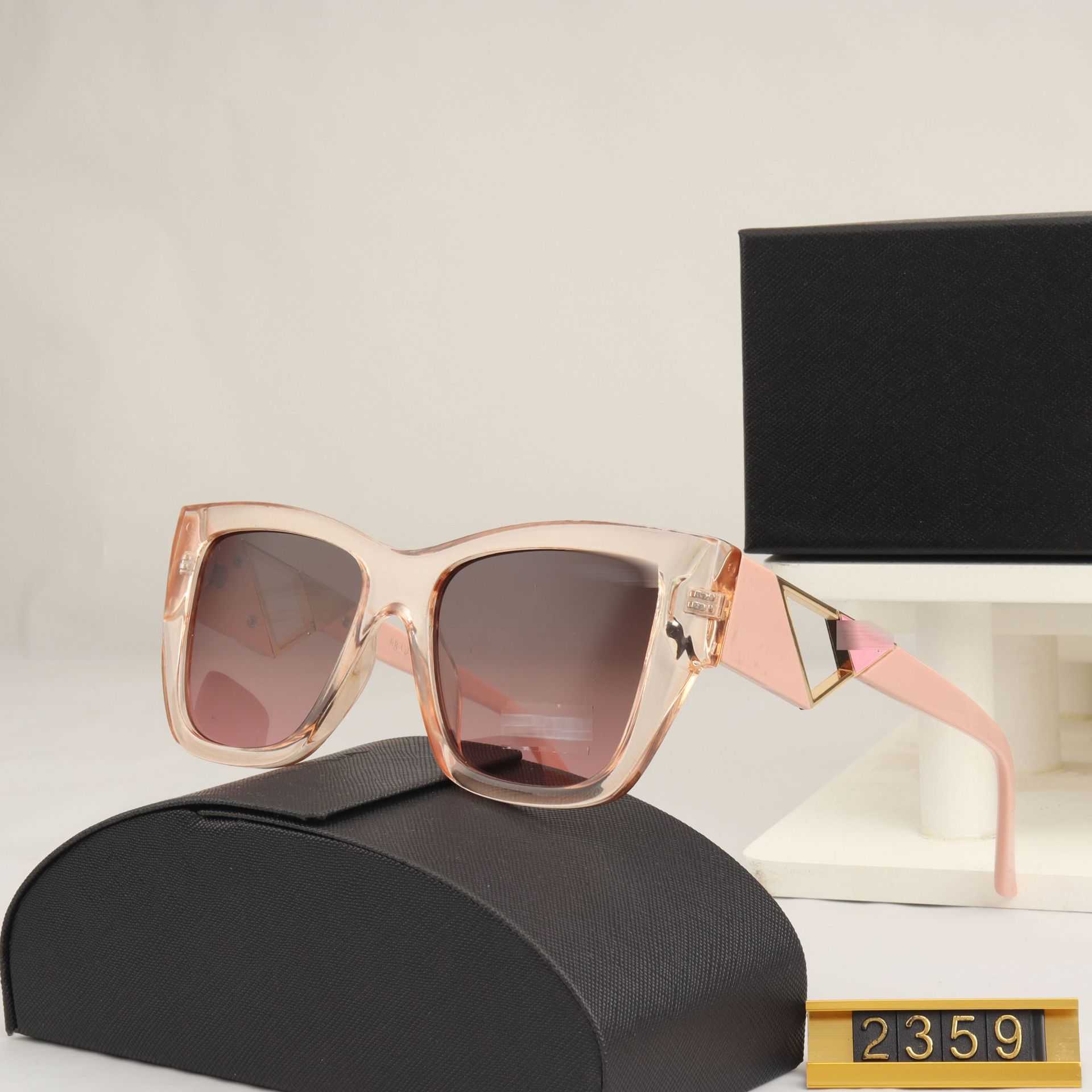 occhiali da sole firmati di lusso 2023 Nuova moda Pujia con design a gambe cave e occhiali da sole Advanced Square Shade 9532