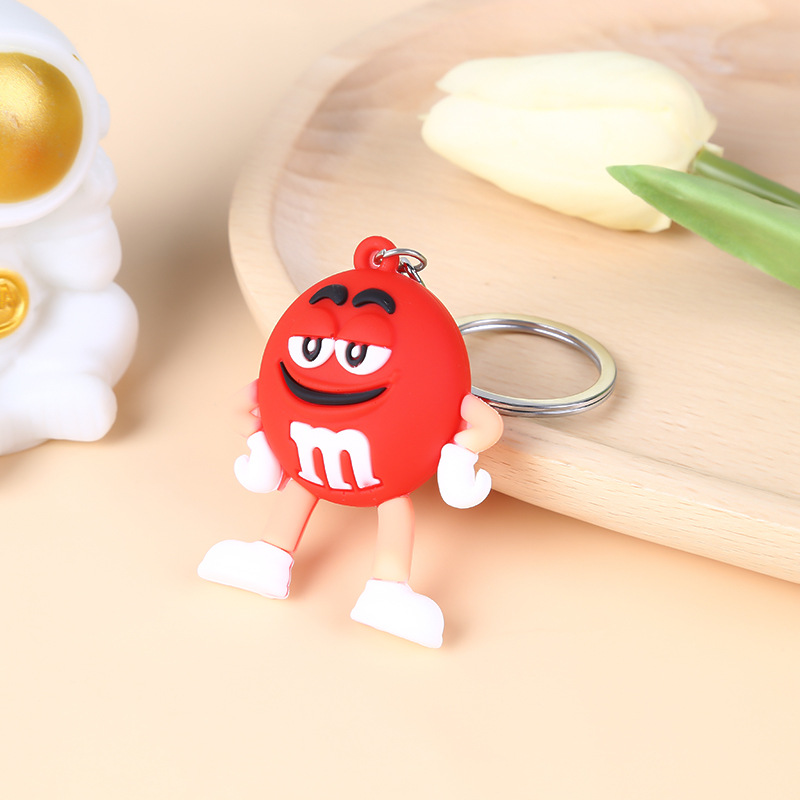 Chocolate Bean Doll Pendant Cartoon Keychain Par Style Keychain Small Gift Men and Women's Jewelbag Bookbag Pendant